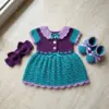Little Mermaid Baby Dress Set Free Crochet Pattern