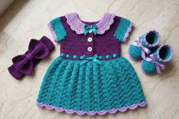 Little Mermaid Baby Dress Set Free Crochet Pattern