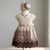 Ombré Baby Dress and Hat Set Free Crochet Pattern