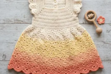 Ombre Sunset Baby Dress Free Crochet Pattern