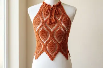 Pineapple Stitch Halter Top Free Crochet Pattern