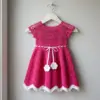 Pink Chevron Baby Summer Dress Free Crochet Pattern