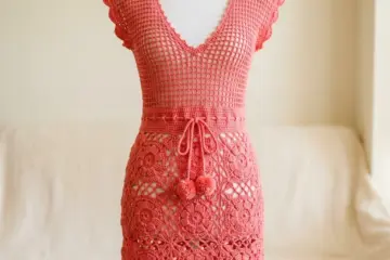 Pink Openwork Mini Dress Free Crochet Pattern