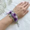 Sakura Rose Crochet Bracelet Free Crochet Pattern