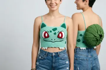 Bulbasaur Crochet Crop Top Free Crochet Pattern