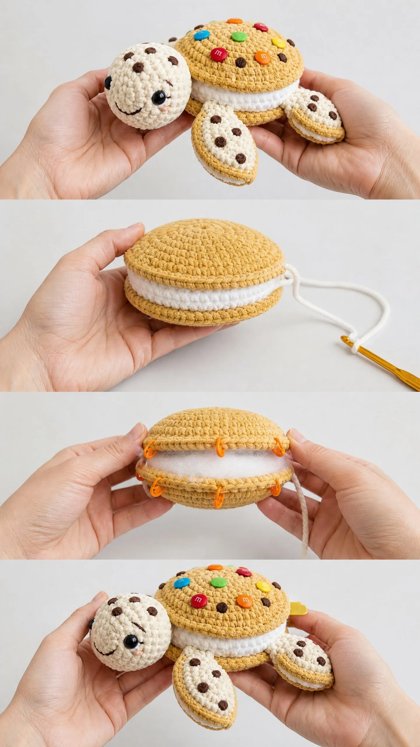 Cookie Ice Cream Sandwich Turtle Free Crochet Pattern