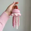 Pink Jellyfish Keychain Free Crochet Pattern