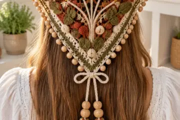 Autumn Harvest Headscarf Crochet Pattern