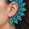 Beaded Peacock Ear Cuff Crochet Pattern