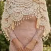 Ivory Rose Lace Shawl Crochet Pattern