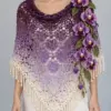 Purple Orchid Ombre Shawl Crochet Pattern