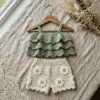 Sage Ruffle Top & Daisy Shorts Free Crochet Pattern