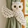 Snowy Owl Curtain Tieback Crochet Pattern