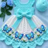Blue Butterfly Baby Dress Crochet Pattern