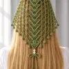 Olive Lace Headscarf Crochet Pattern