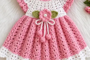 Pink Blossom Baby Dress Crochet Pattern