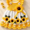Sunflower Sunshine Dress Crochet Pattern